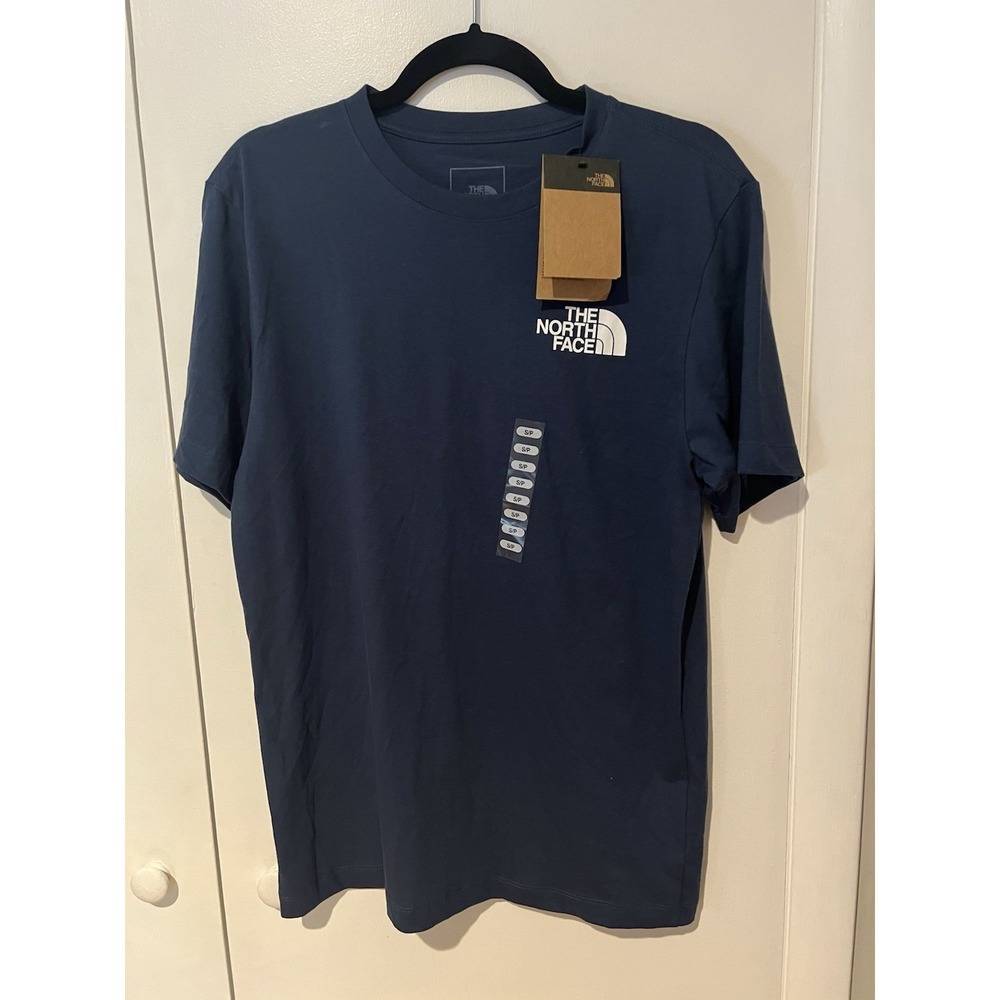 The North Face Men's T-Shirt Half Dome Short Sleeve Small Logo Regular Fit Blue